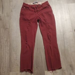 Boom Boom jeggings size 7 juniors plum color